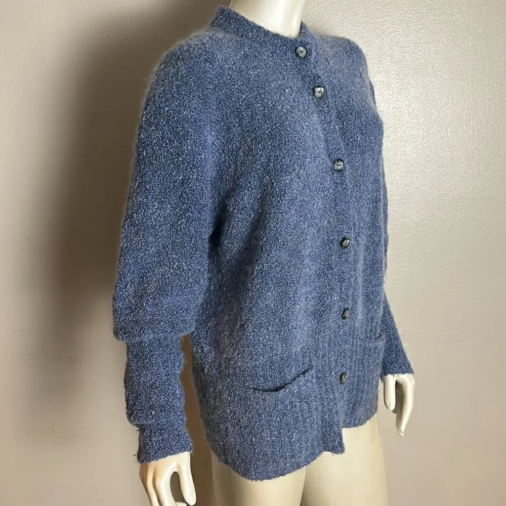Merino extra fine wool and mohair HIGH COUNTRY Button down sweater medium